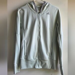 Adidas 'city run knit' full zip-up hoodie